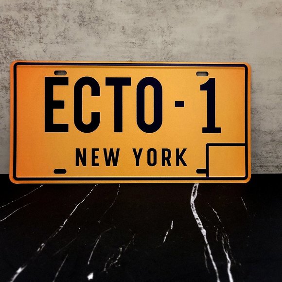 ECTO-1 Ghostbusters Replica New York License Plate Memorabilia Metal Tin Sign - Picture 5 of 6